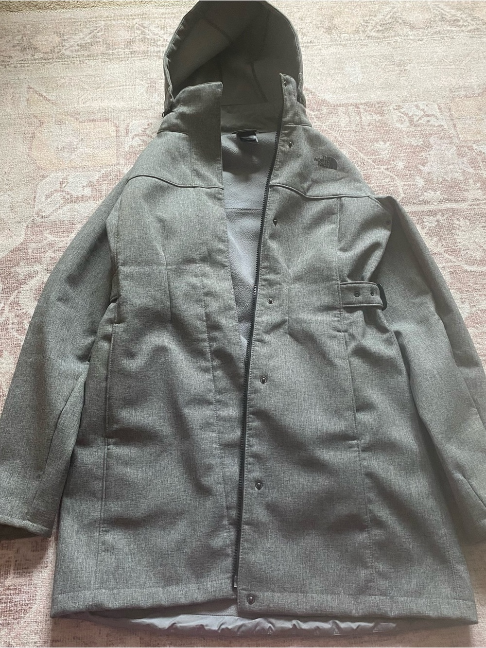 The North Face Women's Hooded Raincoat in Gray